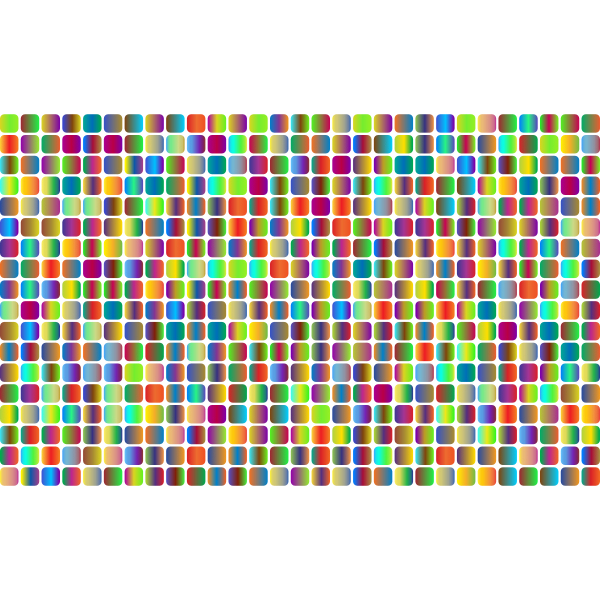 Prismatic Rounded Squares Grid 3 No Background