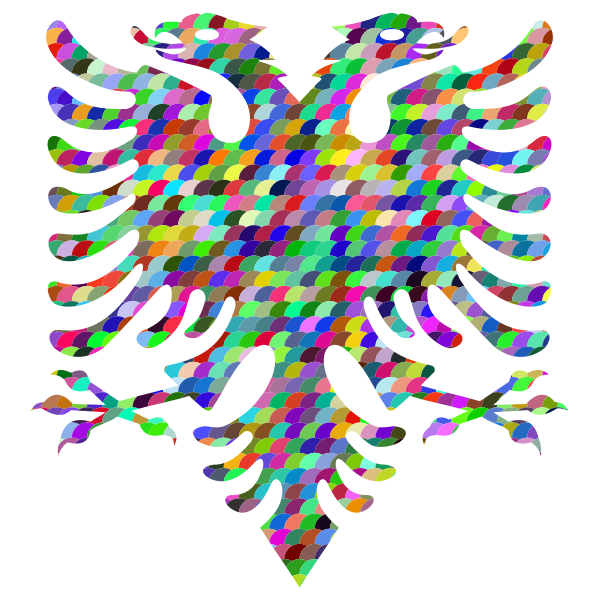 Prismatic Scales Double Headed Eagle