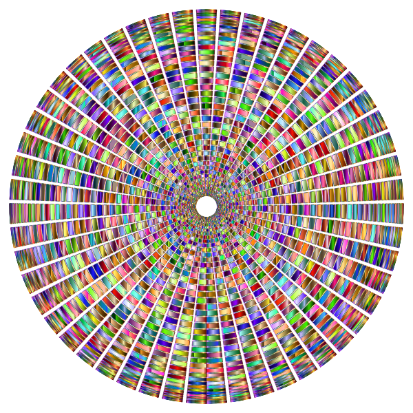 Prismatic Segmented Circle 4 Variation 2 No Background