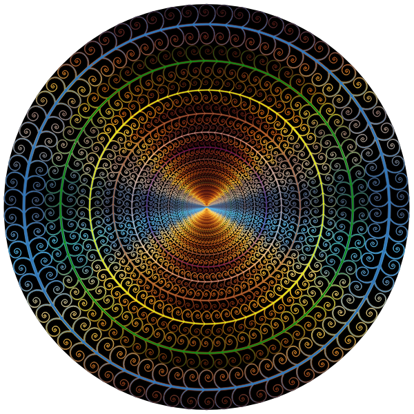 Prismatic Spiral Tree Circle 2