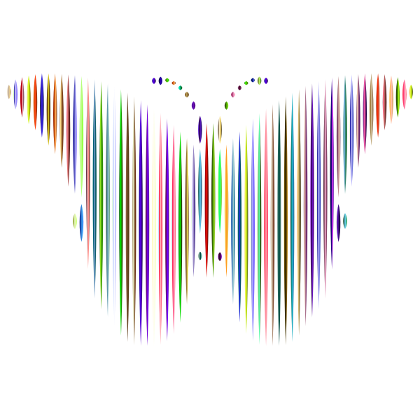 Prismatic Stylized Butterfly 2