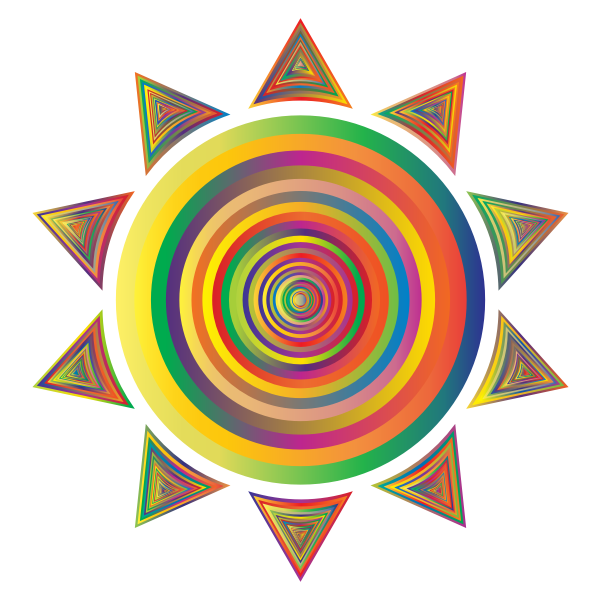 Prismatic Sun Icon