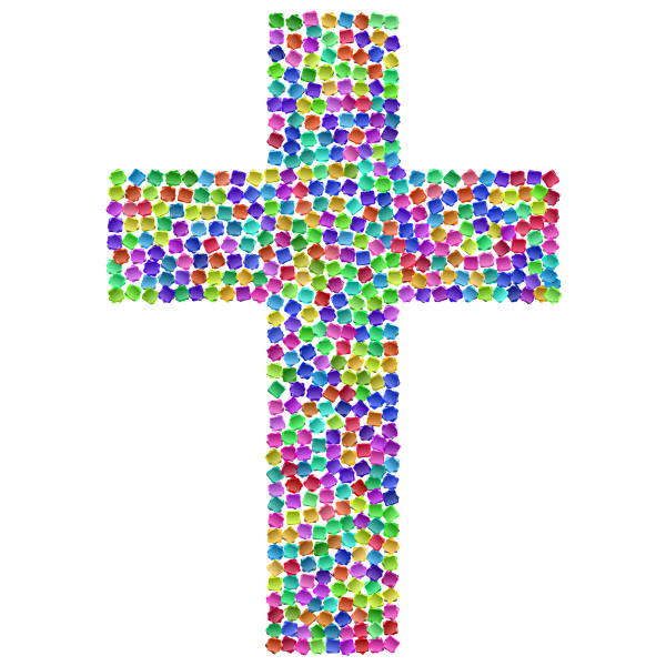 Prismatic Tiles Cross 2