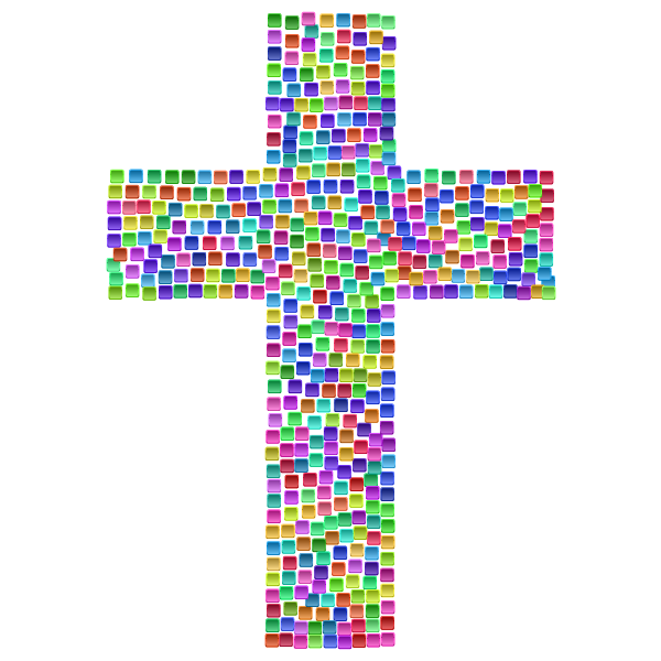 Prismatic Tiles Cross