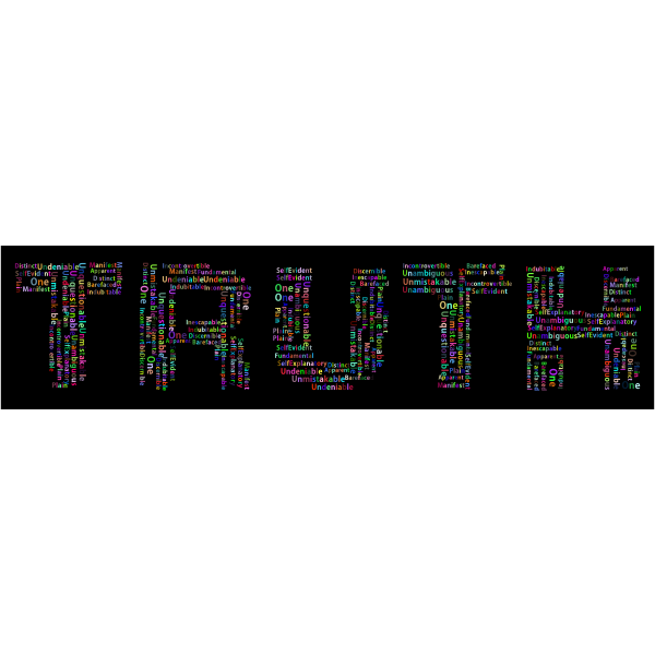 Prismatic Truth Word Cloud