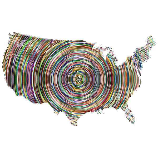 Prismatic United States Concentric Circles 5