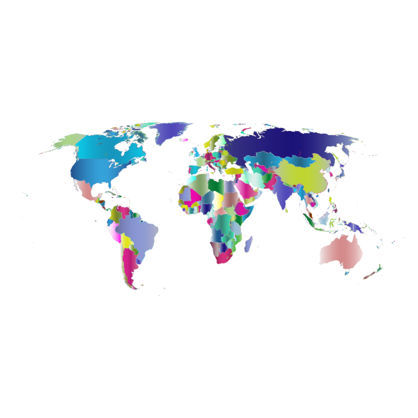 Prismatic World Map 4