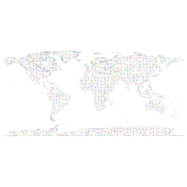 Prismatic world map