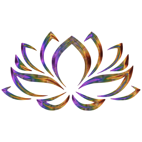 Download Prismaticised Lotus Flower | Free SVG