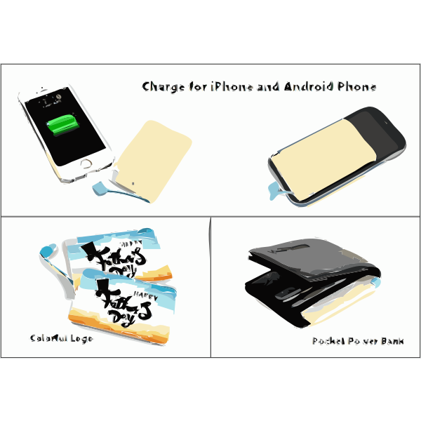 Protable Power Bank with Built in Cable 2016080218