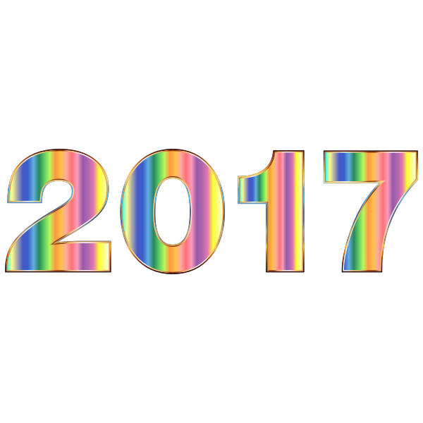 Psychedelic 2017 Typography No Background