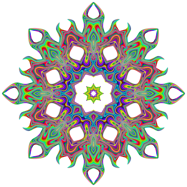 Psychedelic Geometric Star 2