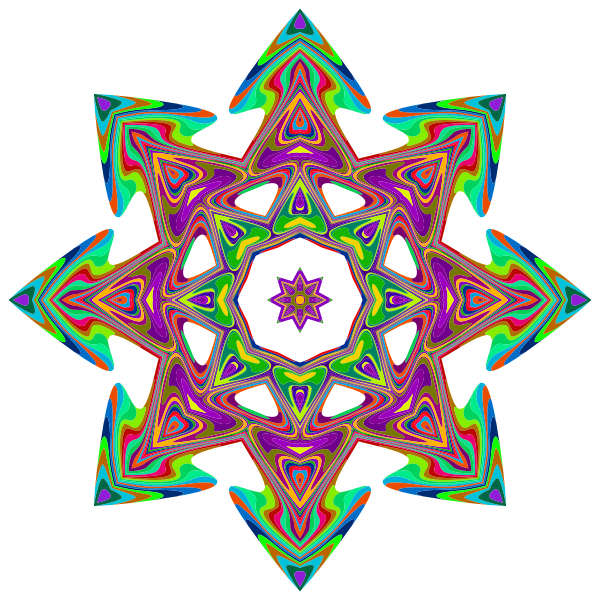 Psychedelic Geometric Star