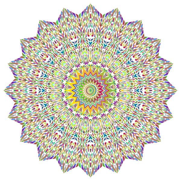 Psychedelic Mandala No Background