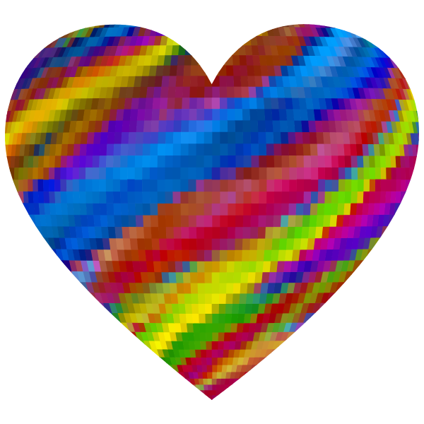 Psychedelic Mosaic Heart
