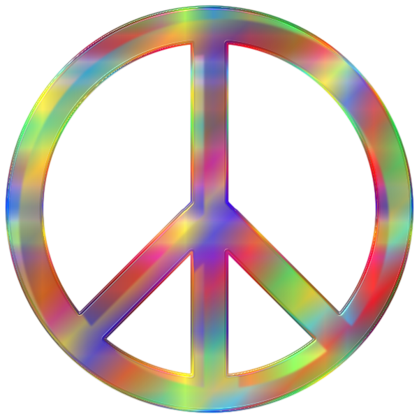 Psychedelic Peace Sign Free Svg