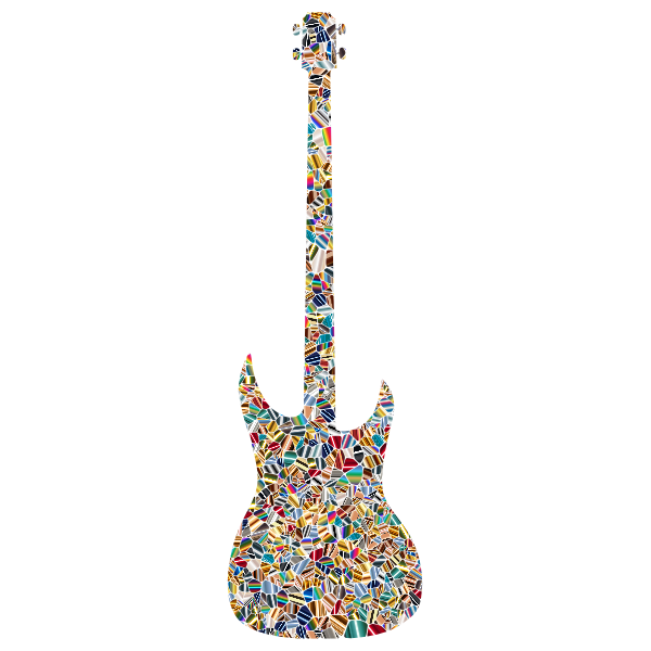 Download Psychedelic Tiled Guitar Free Svg