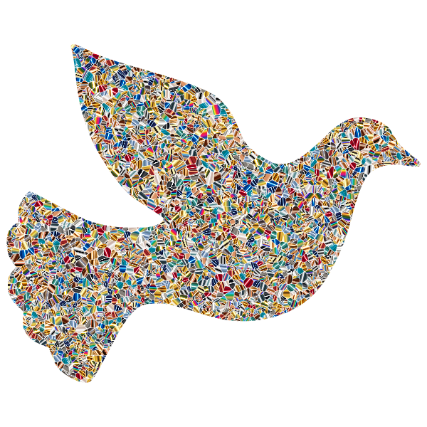 Psychedelic Tiled Peace Dove
