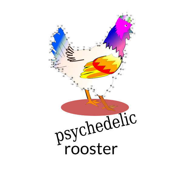 Psychedelyc rooster