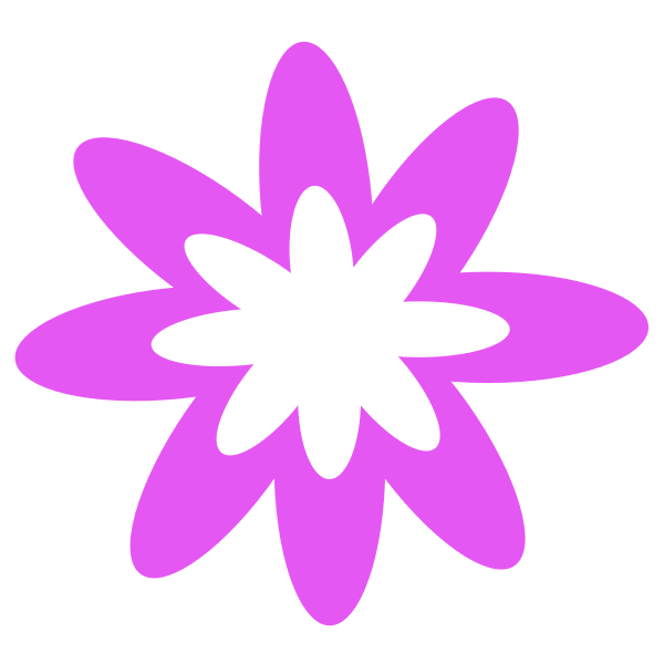 Purple Burst Flower