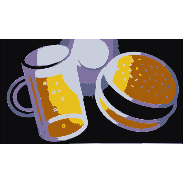 Beer and hamburger-1573564424