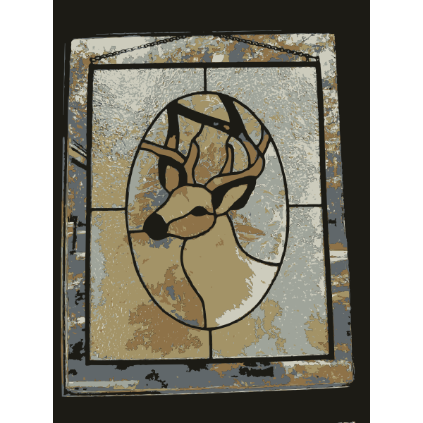 REQUEST Deer Stained Glass