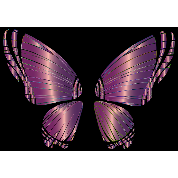 RGB Butterfly Silhouette 10 11