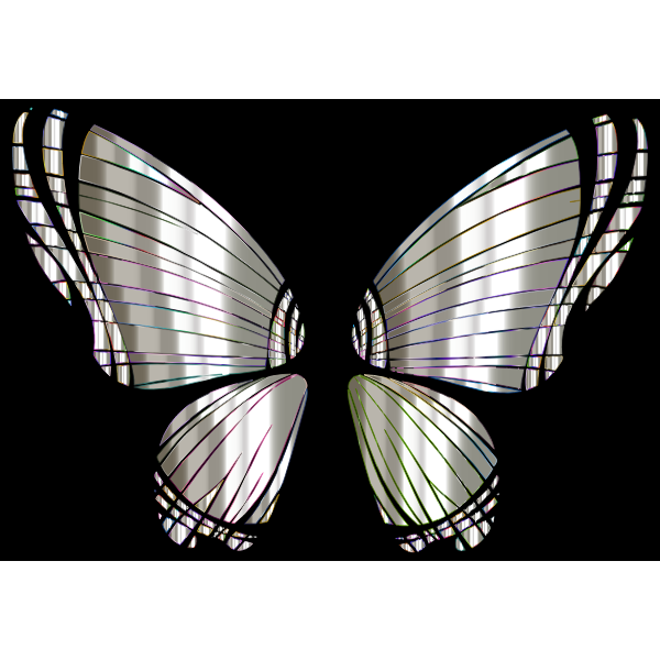 RGB Butterfly Silhouette 10 13