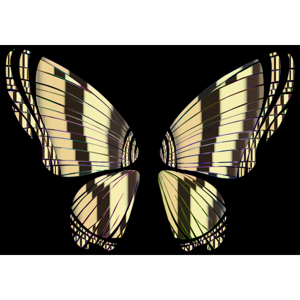 RGB Butterfly Silhouette 10 15