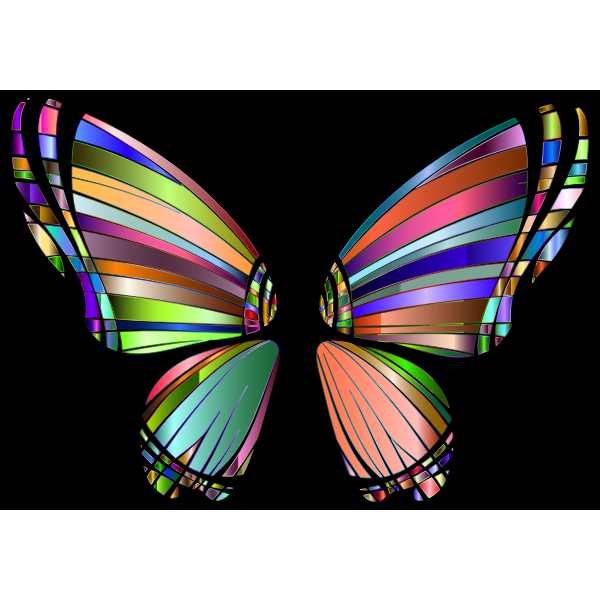 RGB Butterfly Silhouette 10 5