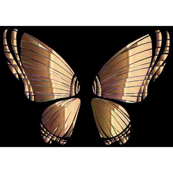 RGB Butterfly Silhouette 10 9