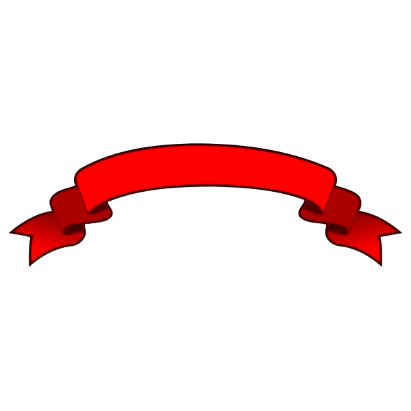 Decorative red ribbon