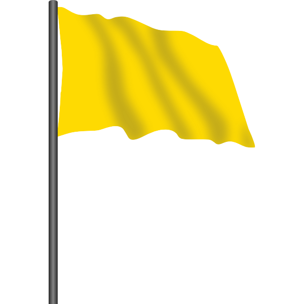 Yellow racing flag