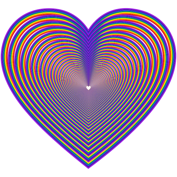 Rainbow Heart 3 | Free SVG