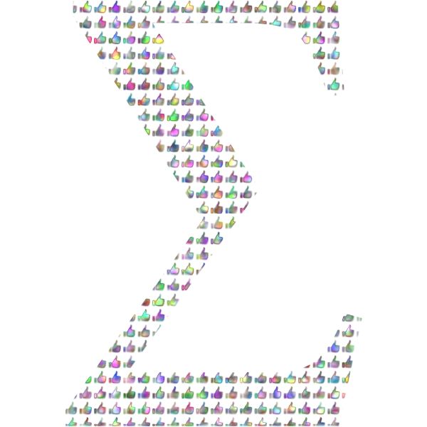 Sigma symbol with pattern