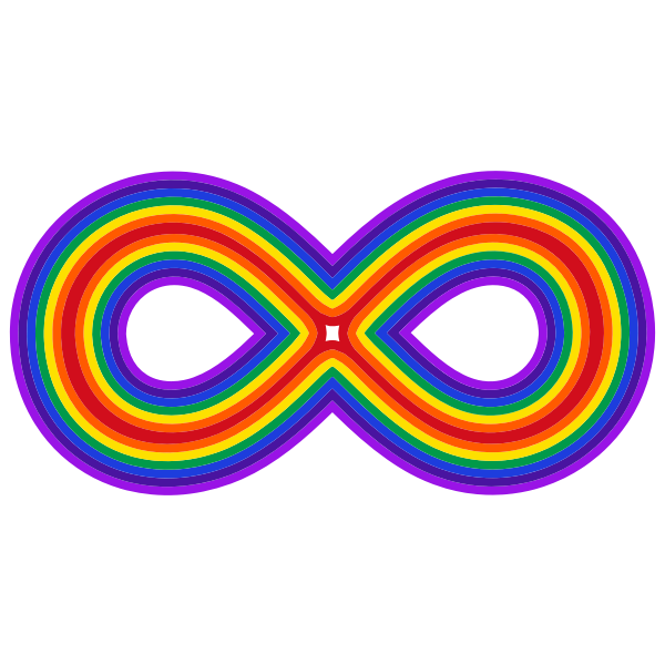 Rainbow Infinity Symbol