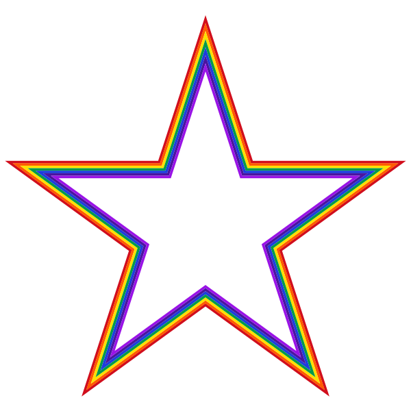 Download Rainbow Star 3 Free Svg