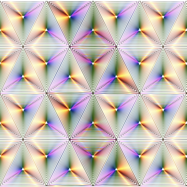 Rainbow Triangle Pattern
