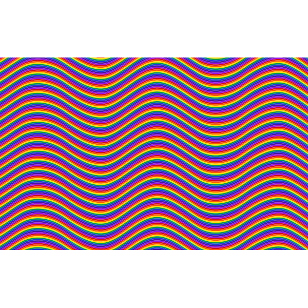 Rainbow Waves Background