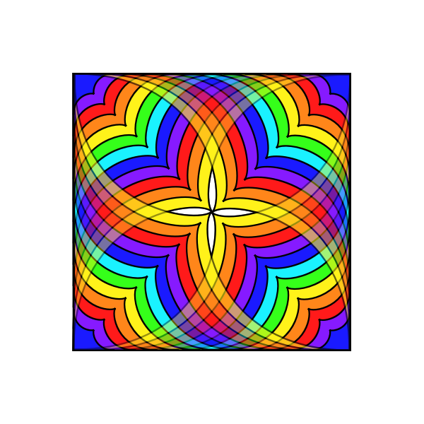 Vector image of multicolor wallpaper