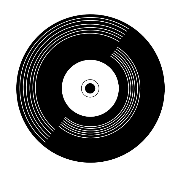 Vinyl record pictogram illustration | Free SVG