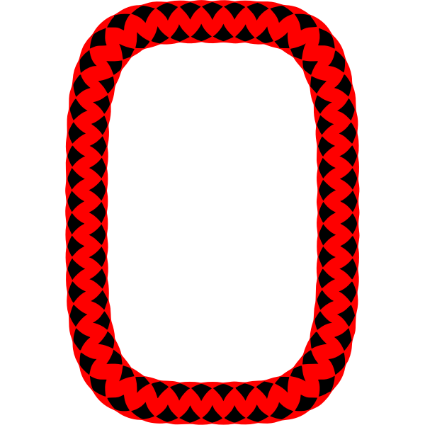 Rectangular red frame