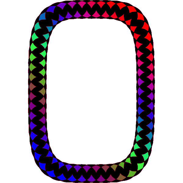 Download Rectangular frame in rainbow colors | Free SVG