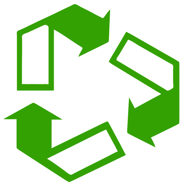 Green recycle sign vector illustration
