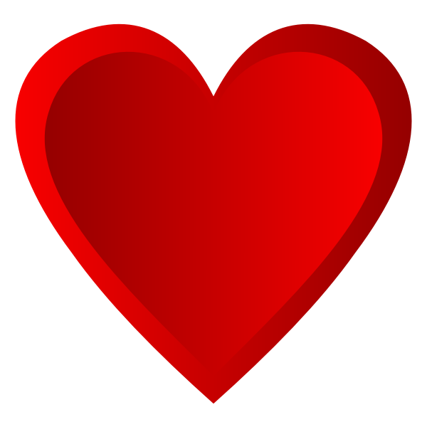 Simple red heart