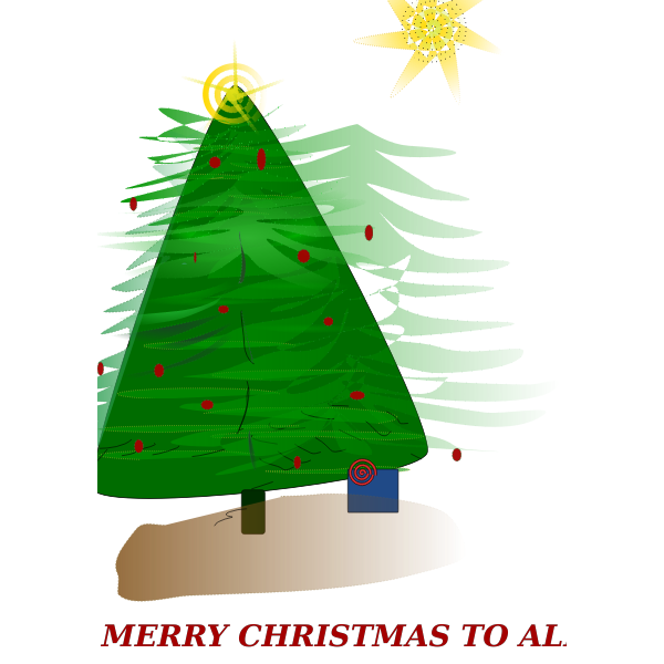 Christmas Card Vector Art