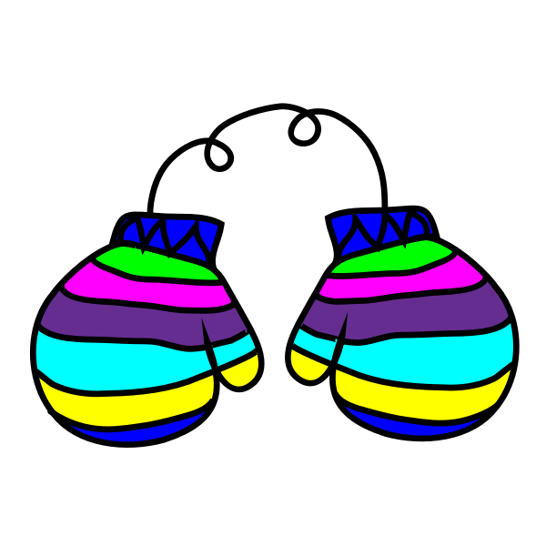 Image of colorful mitten