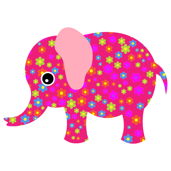 Download Colorful elephant | Free SVG