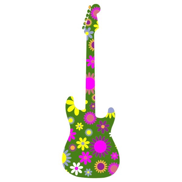 Floral Guitar