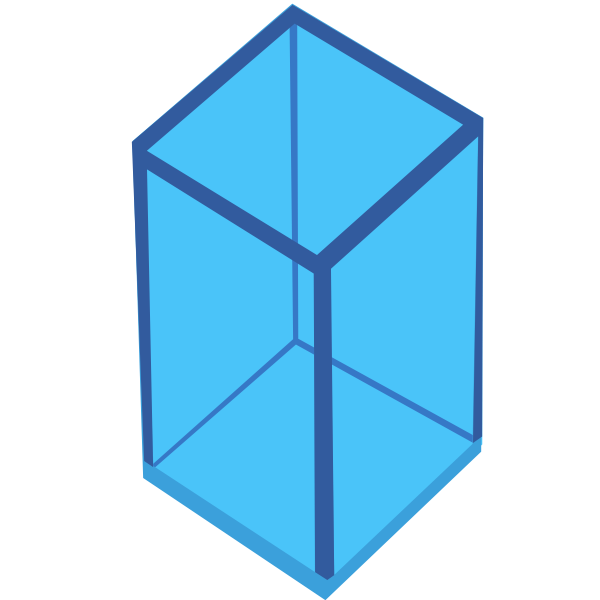 Transparent cube